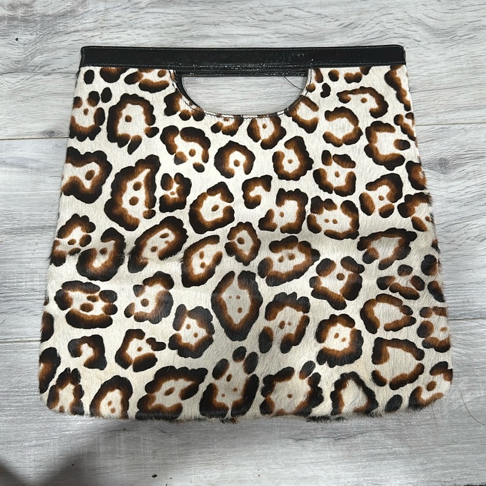 Cheetah print handbag